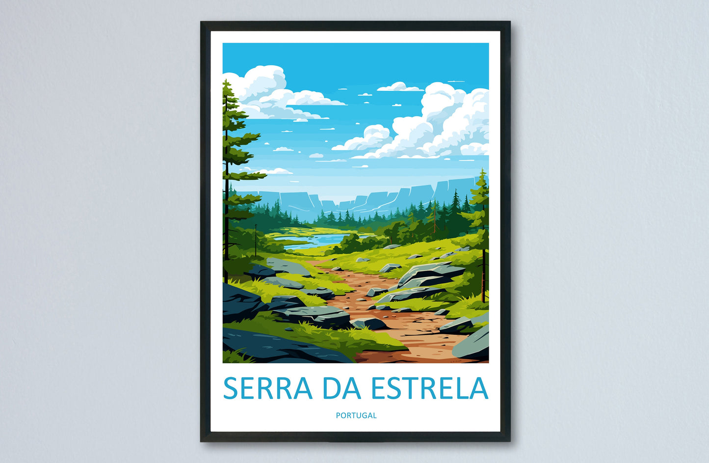 Serra Da Estrela Travel Print Wall Art Serra Da Estrela Wall Hanging Home Décor Serra Da Estrela Gift Art Lovers Portugal Art Lover Gift