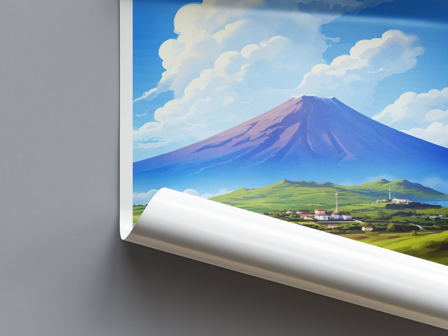 Pico Island Travel Print Wall Art Pico Island Wall Hanging Home Décor Pico Island Gift Art Lovers Portugal Art Lover Gift