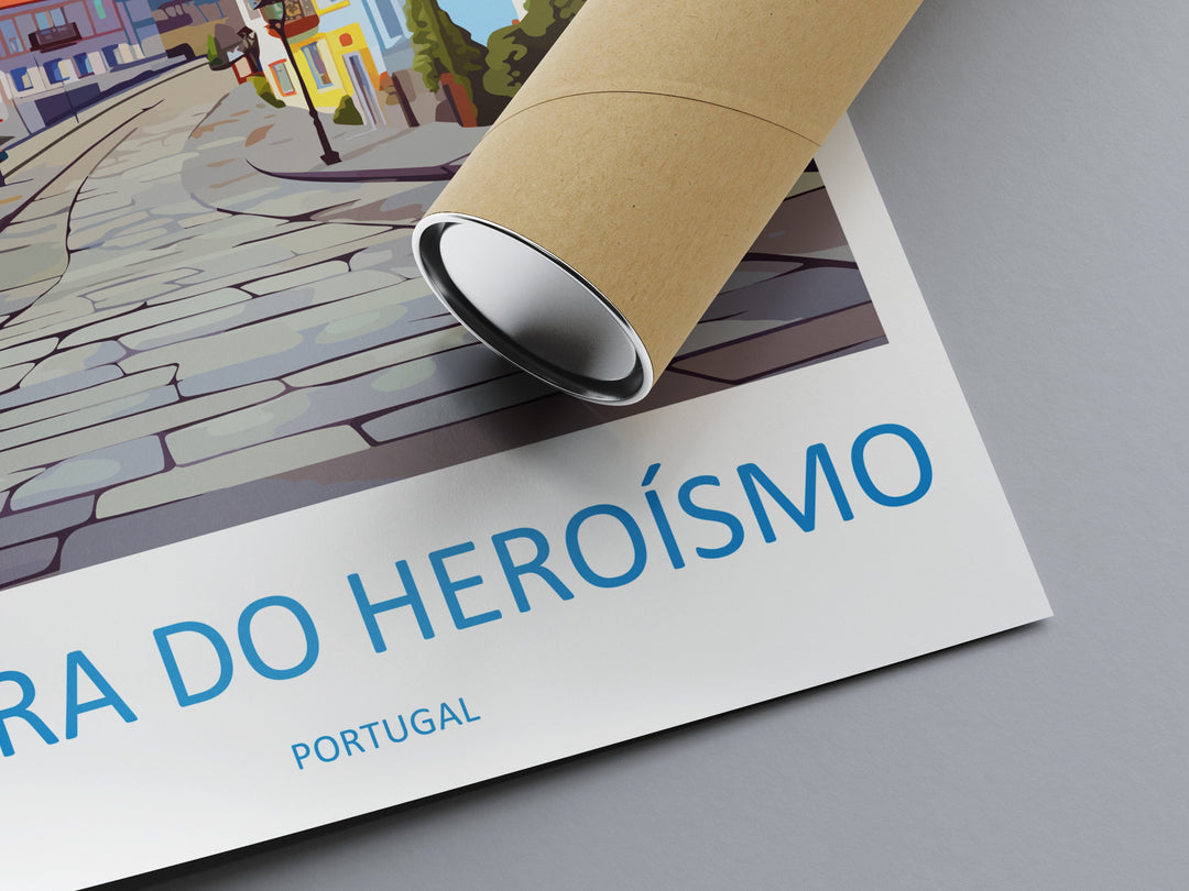 Angra do Heroísmo Travel Print Wall Art Angra do Heroísmo Wall Hanging Home Décor Angra do Heroísmo Gift Art Lovers Portugal Art Lover Gift