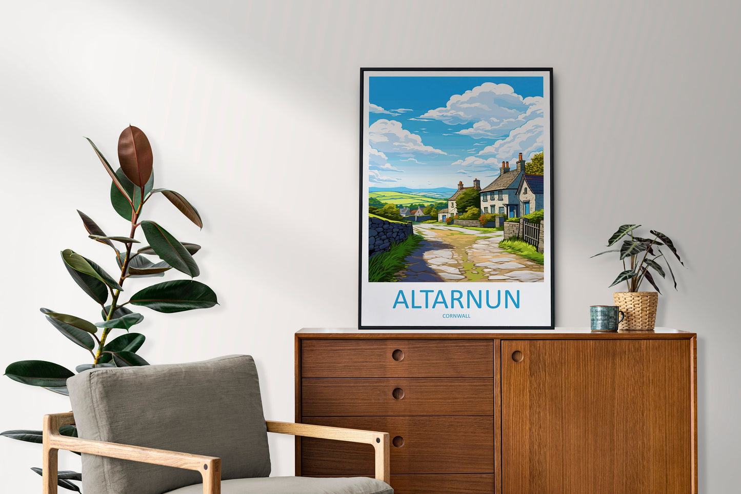 Altarnun Travel Print Wall Art Altarnun Wall Hanging Home Décor Altarnun Gift Art Lovers England Art Lover Gift Altarnun Travel Souvenir