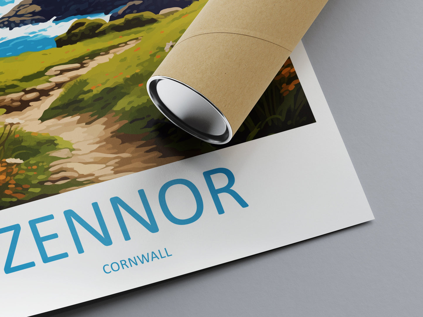 Zennor Travel Print Wall Art Zennor Wall Hanging Home Décor Zennor Gift Art Lovers England Art Lover Gift Zennor Travel Souvenir