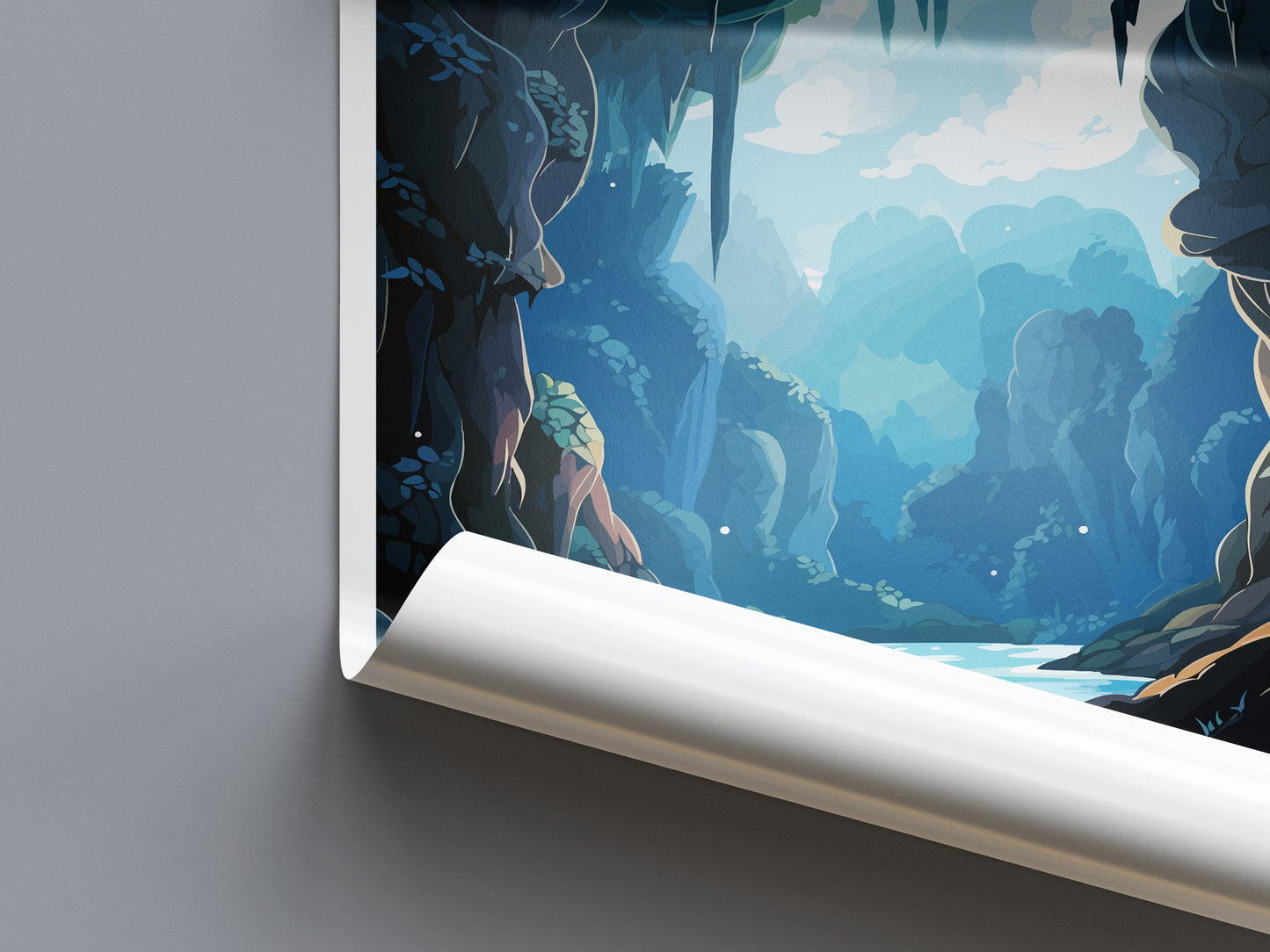 Waitomo Caves Travel Print Wall Art Waitomo Caves Wall Hanging Home Décor Waitomo Caves Gift Art Lovers New Zealand Art Lover Gift Print