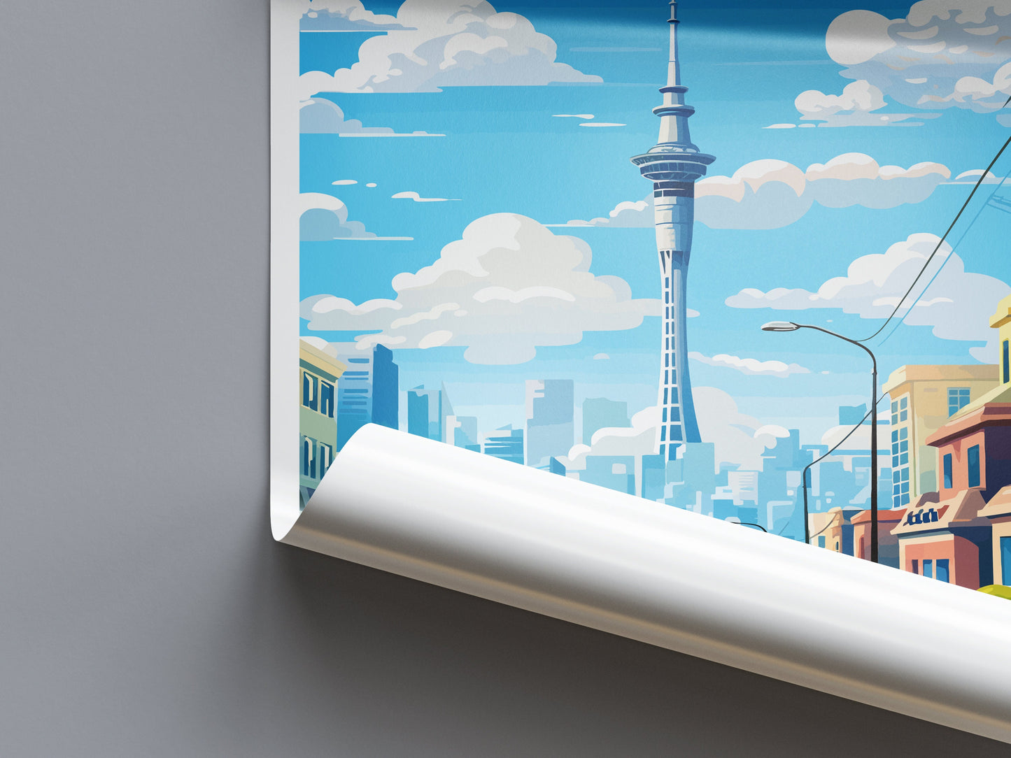 Auckland Travel Print Wall Art Auckland Wall Hanging Home Décor Auckland Gift Art Lovers New Zealand Art Lover Gift Auckland NZ Wall Art