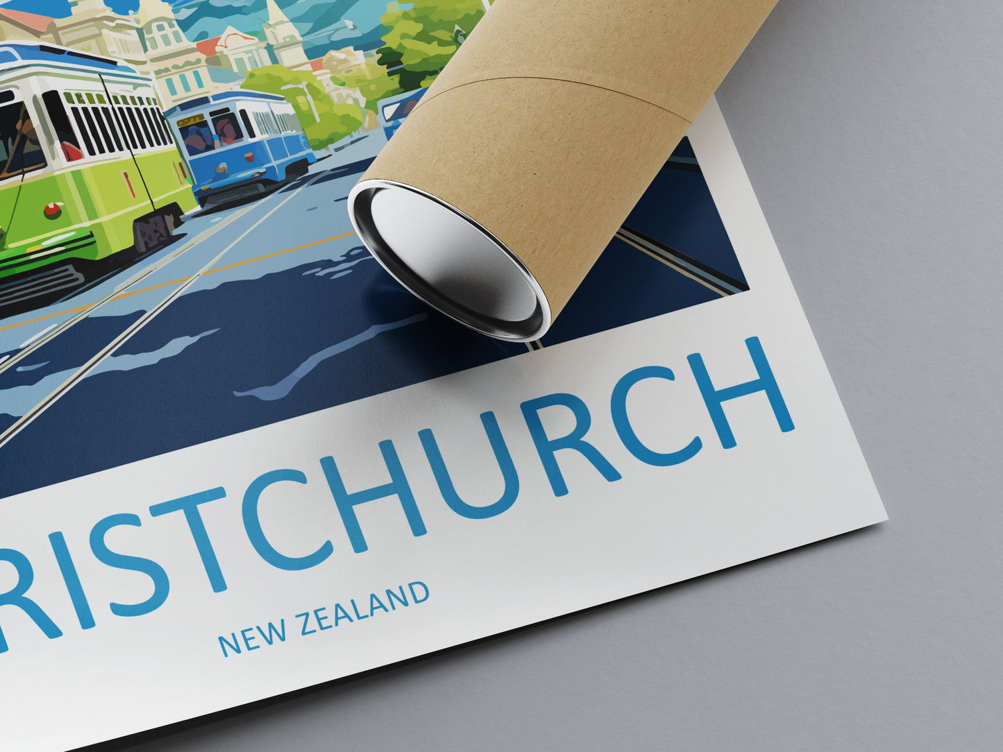Christchurch Travel Print Wall Art Christchurch Wall Hanging Home Décor Christchurch Gift Art Lovers New Zealand Art Lover Gift