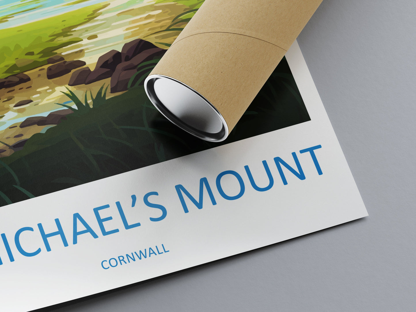 St Michaels Mount Travel Print Wall Art St Michaels Mount Wall Hanging Home Décor St Michaels Mount Gift Art Lovers Cornwall Art Lover Gift
