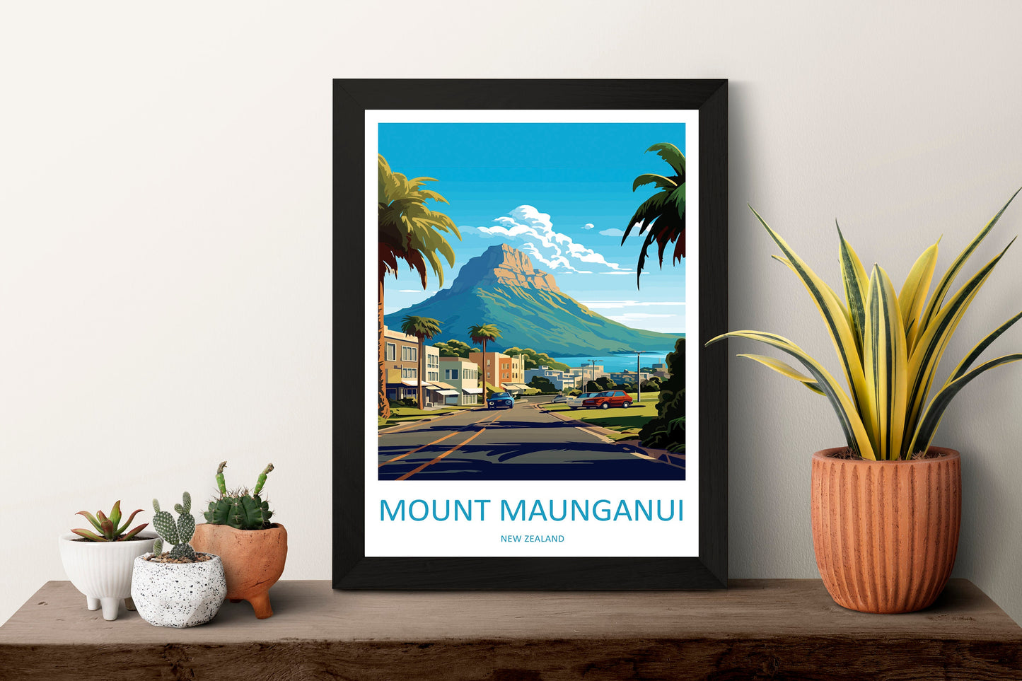 Mount Maunganui Travel Print Wall Art Mount Maunganui Wall Hanging Home Décor Mount Maunganui Gift Art Lovers New Zealand Art Lover Gift