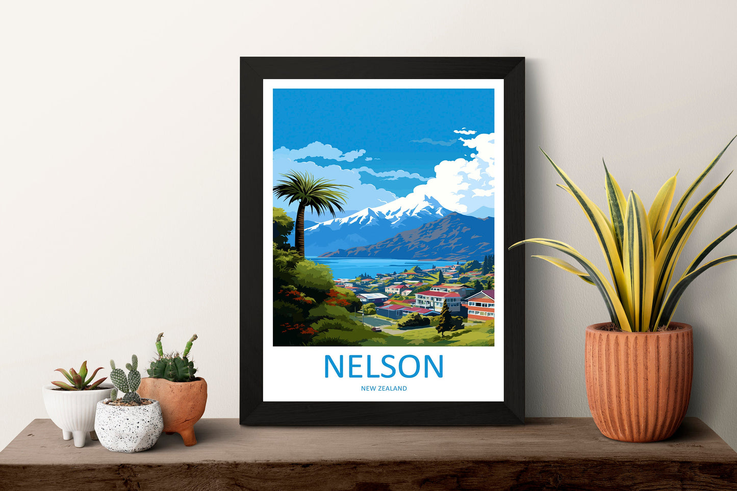 Nelson Travel Print Wall Art Nelson Wall Hanging Home Décor Nelson Gift Art Lovers New Zealand Art Lover Gift Nelson New Zealand Poster