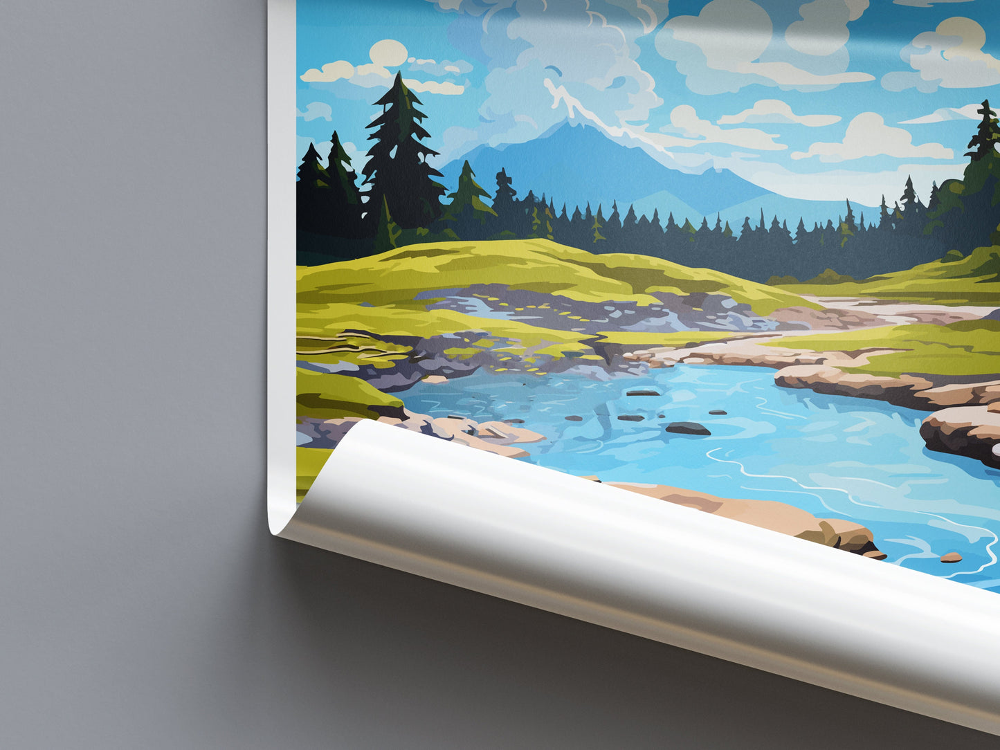 Whakarewarewa Geothermal Valley Travel Print Wall Art Whakarewarewa Geothermal Valley Wall Hanging Home Décor Whakarewarewa GeothermalValley