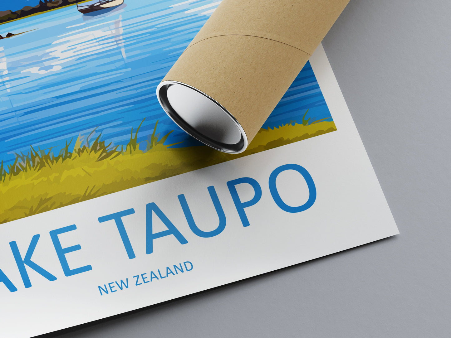Lake Taupo Travel Print Wall Art Lake Taupo Wall Hanging Home Décor Lake Taupo Gift Art Lovers New Zealand Art Lover Gift Lake Taupo Art
