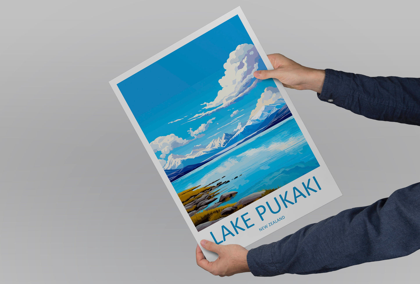 Lake Pukaki Travel Print Wall Art Lake Pukaki Wall Hanging Home Décor Lake Pukaki Gift Art Lovers New Zealand Art Lover Gift Lake Pukaki
