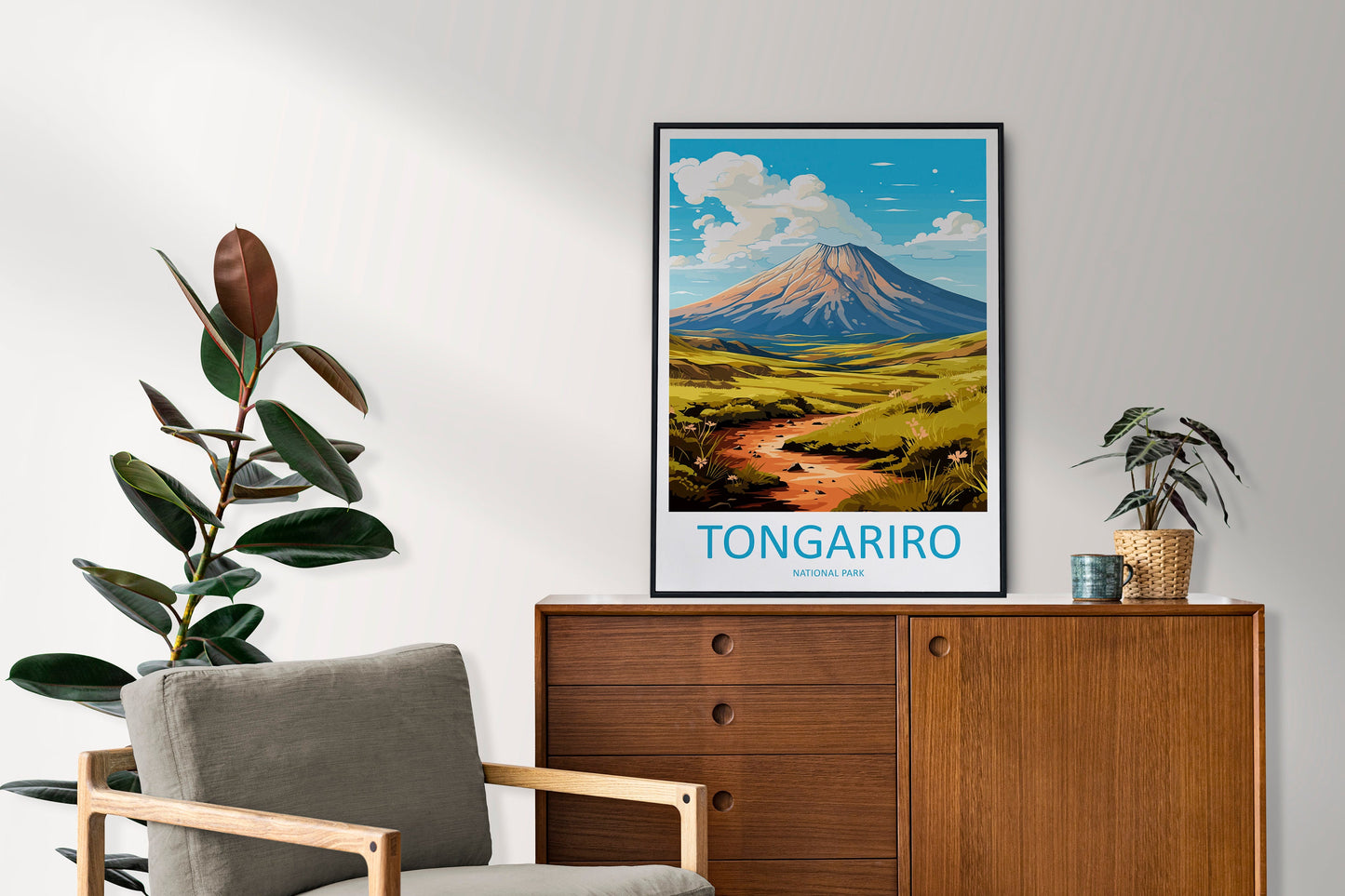Tongariro National Park Travel Print Wall Art Tongariro National Park Wall Hanging Home Décor Tongariro National Park Gift Art Lovers