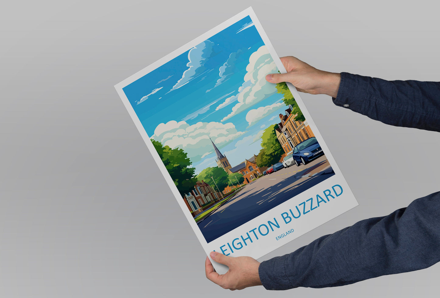 Leighton Buzzard Travel Print Wall Art Leighton Buzzard Wall Hanging Home Décor Leighton Buzzard Gift Art Lovers England Art Lover Gift
