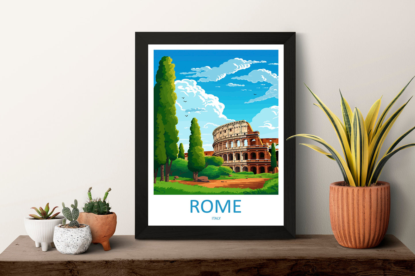 Rome Travel Print Wall Art Rome Wall Hanging Home Décor Rome Gift Art Lovers Italy Art Lover Gift Rome Print Italy Wall Art Decor