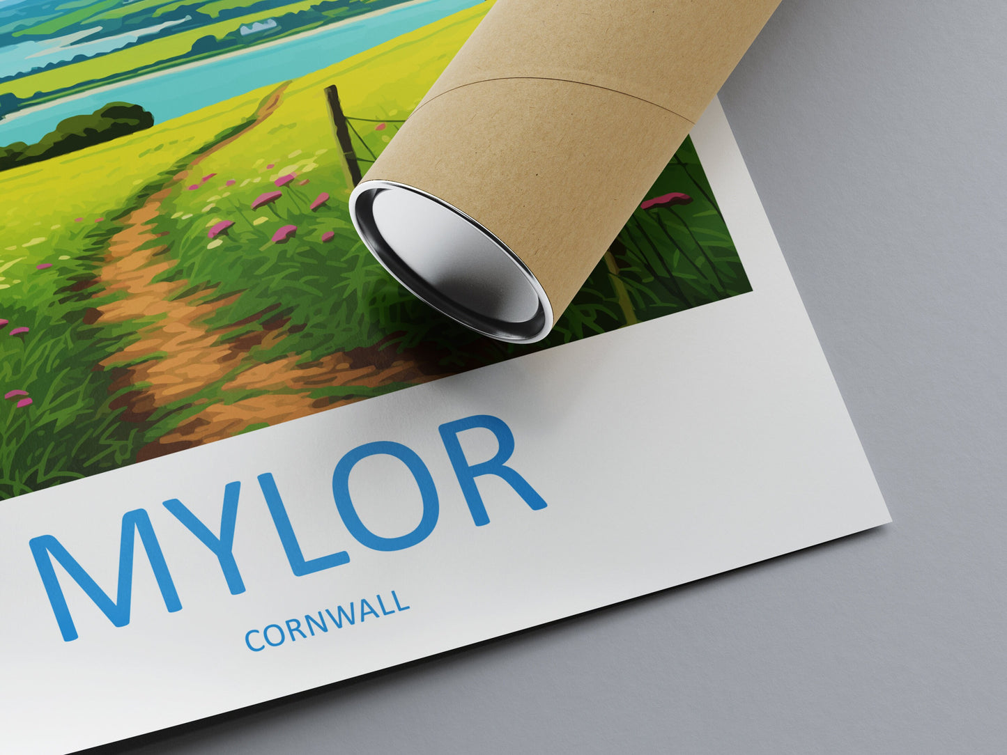 Mylor Travel Print Wall Art Mylor Wall Hanging Home Décor Mylor Gift Art Lovers Cornwall Art Mylor Wall Art
