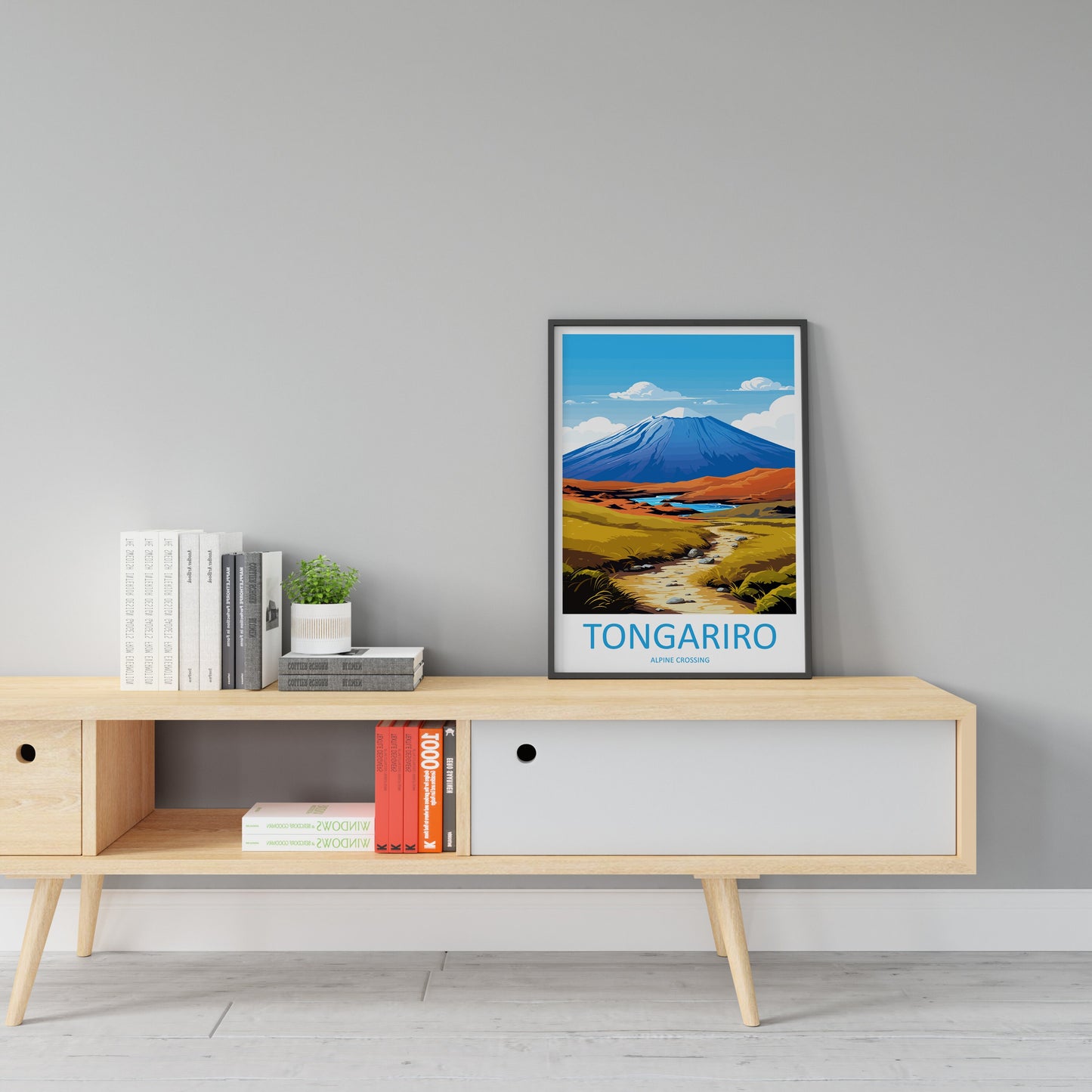 Tongariro Alpine Crossing Travel Print Wall Art Tongariro Alpine Crossing Wall Hanging Home Décor Tongariro Alpine Crossing Gift Art Lovers