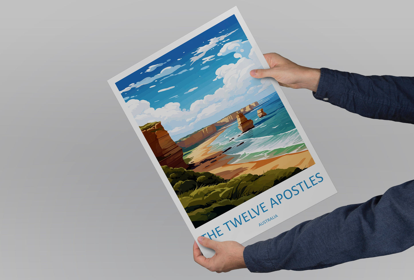 The Twelve Apostles Travel Print Wall Art Twelve Apostles Wall Hanging Home Décor Twelve Apostles Gift Art Lovers Wall Art Australia Poster