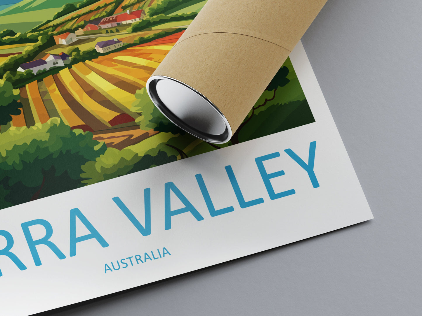 Yarra Valley Travel Print Wall Art Yarra Valley Wall Hanging Home Décor Yarra Valley Gift Art Lovers Wall Art Australia Poster