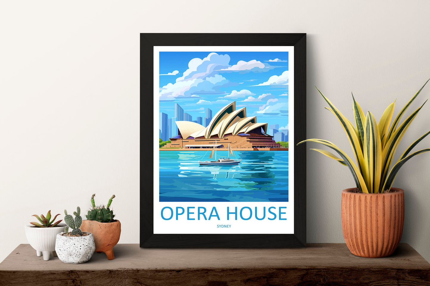 Sydney Opera House Travel Print Wall Art Sydney Opera House Wall Hanging Home Décor Sydney Gift Art Lovers Wall Art Australia Poster Decor