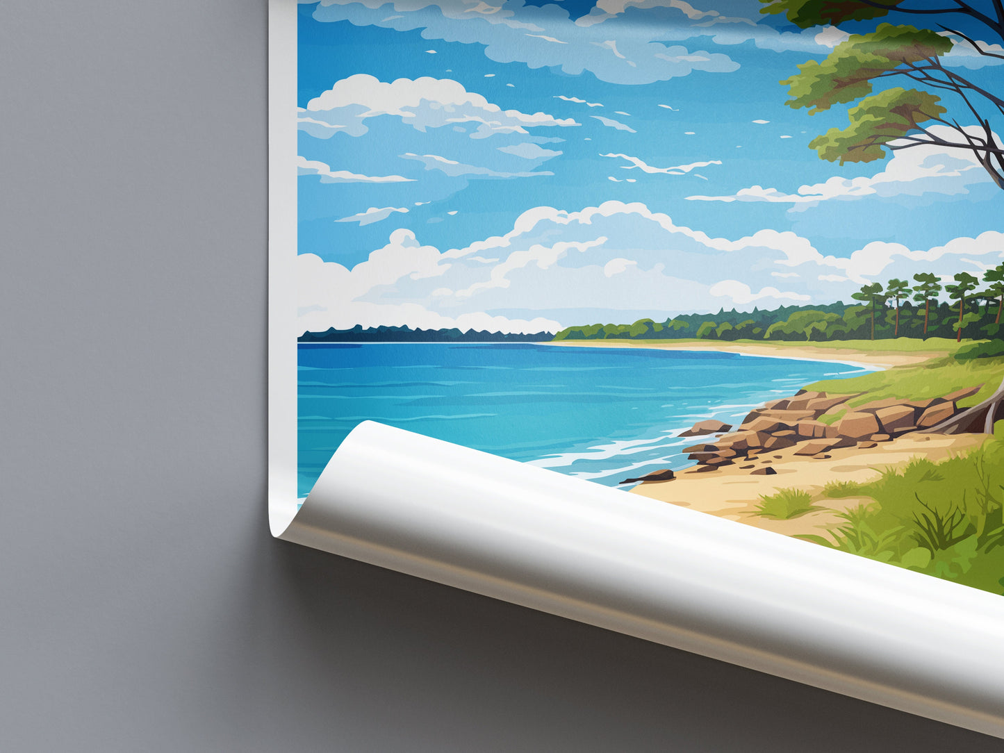 Shoalhaven Travel Print Wall Art Shoalhaven Wall Hanging Home Décor Shoalhaven Gift Art Lovers Wall Art Australia Poster Decor