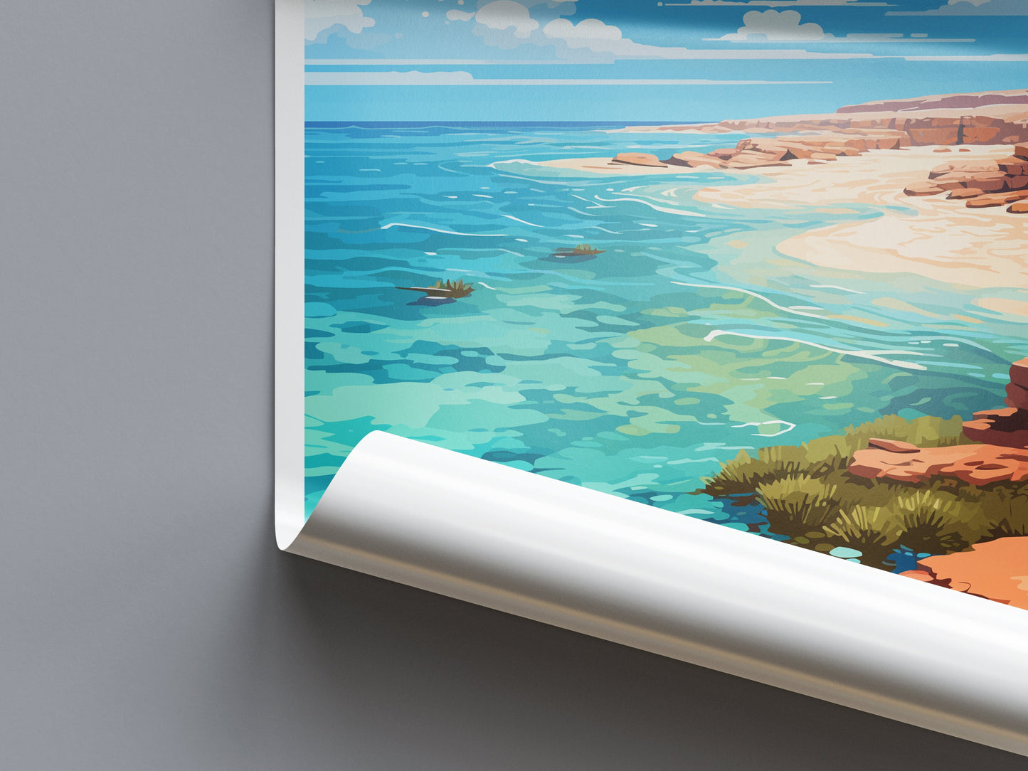 Ningaloo Reef Travel Print Wall Art Ningaloo Reef Wall Hanging Home Décor Ningaloo Reef Gift Art Lovers Wall Art Australia Poster Deco