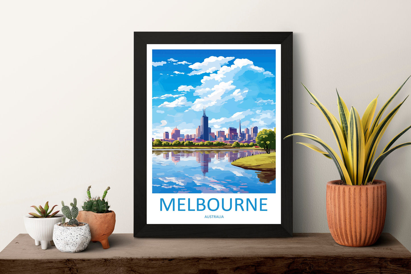 Melbourne Travel Print Wall Art Melbourne Wall Hanging Home Décor Melbourne Gift Art Lovers Wall Art Australia Poster Deco