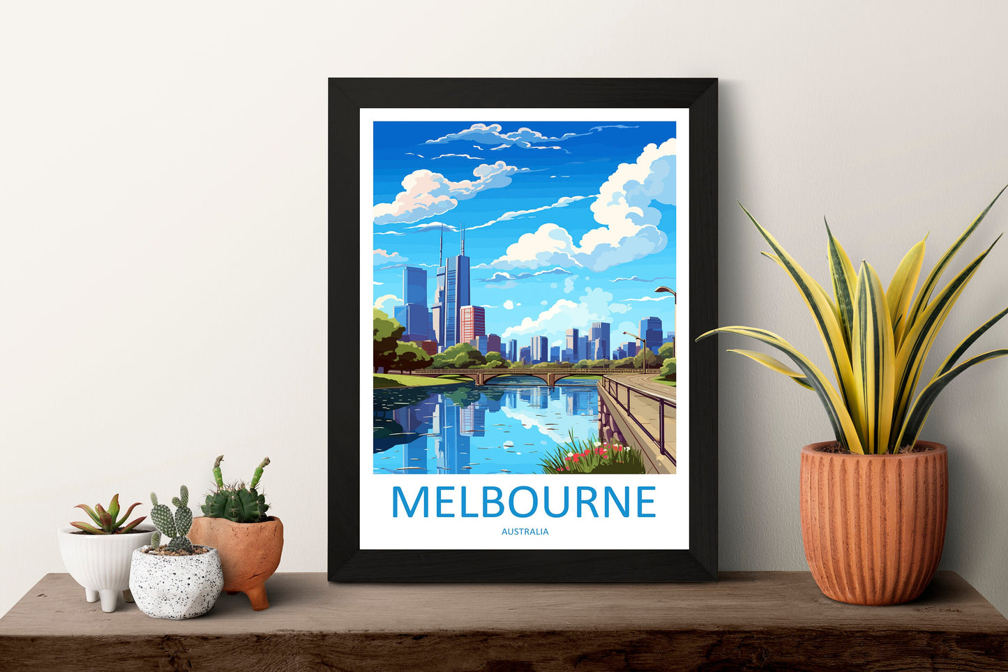 Melbourne Travel Print Wall Art Melbourne Wall Hanging Home Décor Melbourne Gift Art Lovers Wall Art Australia Poster Deco