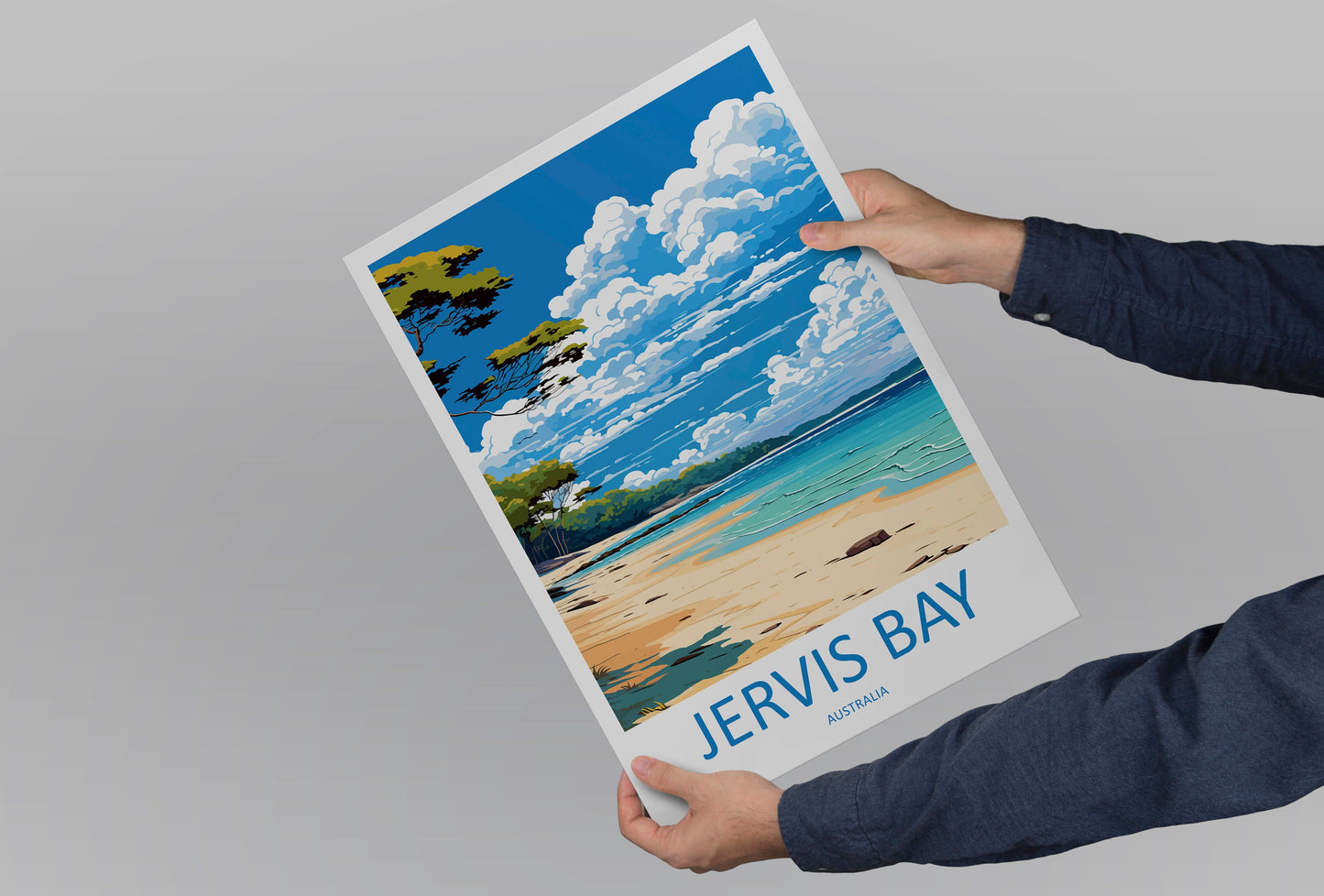 Jervis Bay Travel Print Wall Art Jervis Bay Wall Hanging Home Décor Jervis Bay Gift Art Lovers Wall Art Australia Poster Deco