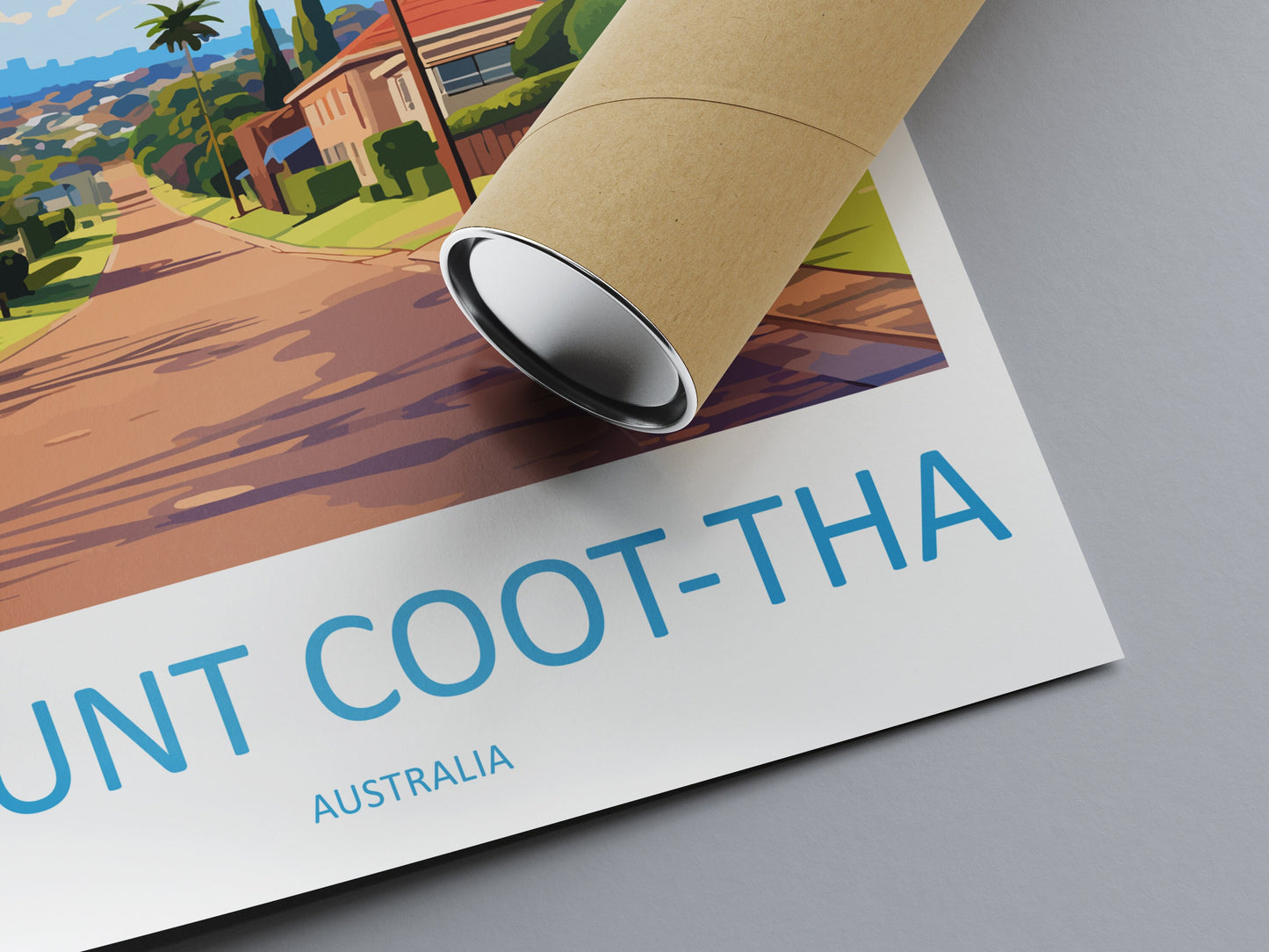 Mount Coot-tha Travel Print Wall Art Mount Coot-tha Wall Hanging Home Décor Mount Coot-tha Gift Art Lovers Australia Art Lover Gift