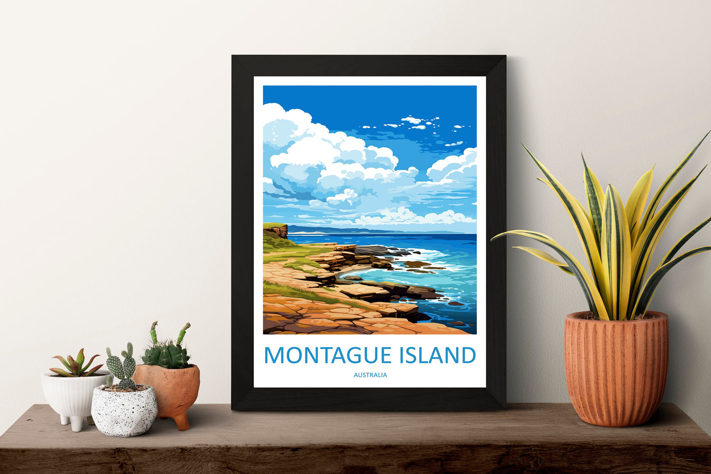 Montague Island Travel Print Wall Art Montague Island Wall Hanging Home Décor Montague Island Gift Art Lovers Australia Art Lover Gift