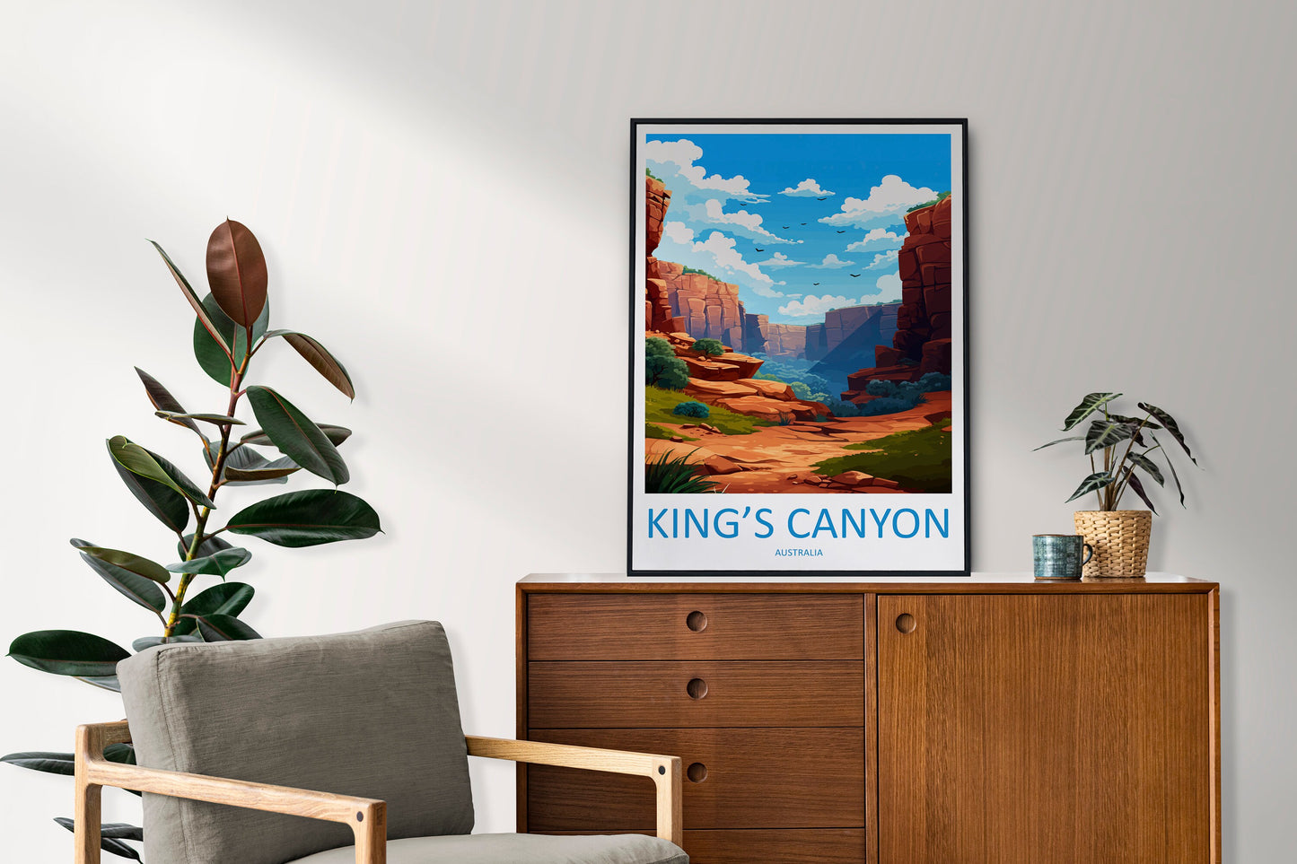 Kings Canyon Travel Print Wall Art Kings Canyon Wall Hanging Home Décor Kings Canyon Gift Art Lovers Wall Art Australia Poster Deco