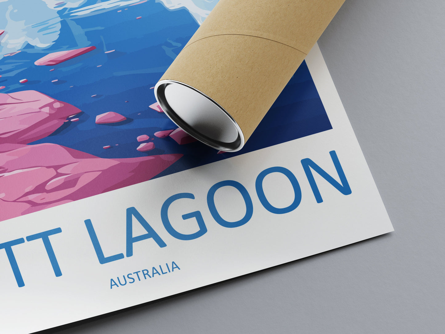 Hutt Lagoon Travel Print Wall Art Hutt Lagoon Wall Hanging Home Décor Hutt Lagoon Gift Art Lovers Wall Art Australia Poster Deco