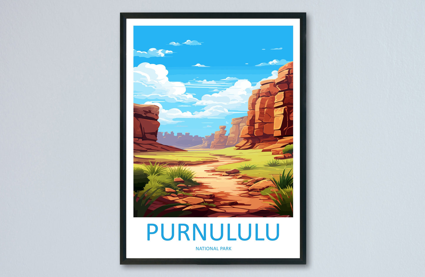 Purnululu National Park Travel Print Wall Purnululu Wall Hanging Home Décor Purnululu Gift Art Lovers Art Australia Wall Art Poster