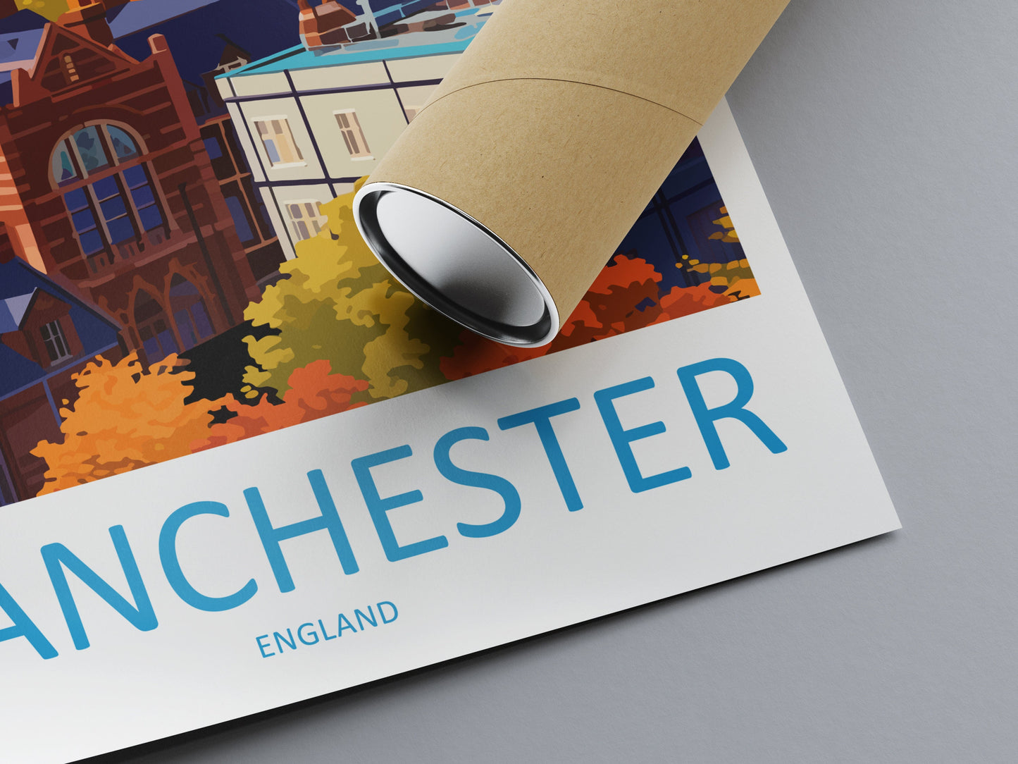 Manchester Travel Print Wall Art Manchester Wall Hanging Home Décor Manchester Gift Art Lovers England Art Lover Gift Manchester Travel Art