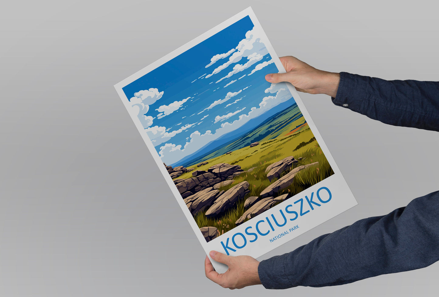 Kosciuszko National Park Travel Print Wall Kosciuszko National Park Wall Hanging Home Décor Kosciuszko Gift Art Lovers Art Australia Art