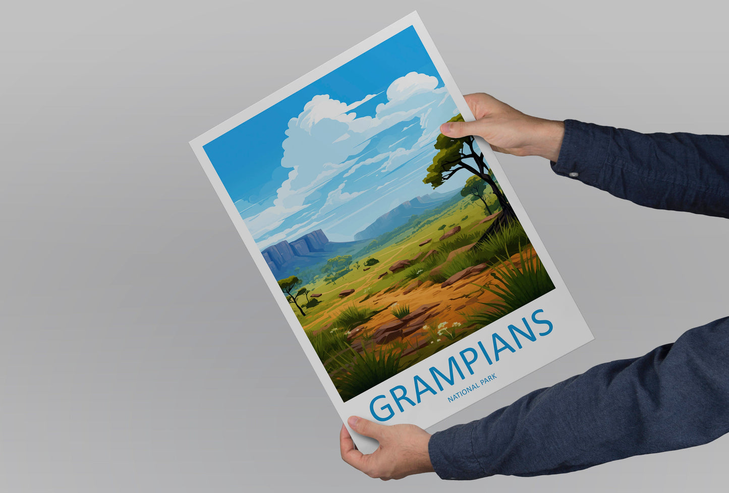 Grampians National Park Travel Print Wall Grampians National Park Wall Hanging Home Décor Grampians Gift Art Lovers Art Australia Art