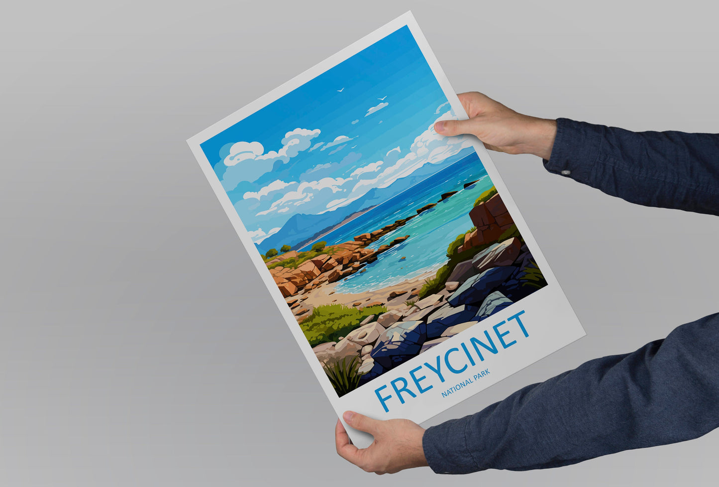 Freycinet National Park Travel Print Wall Freycinet National Park Wall Hanging Home Décor Freycinet Gift Art Lovers Art Australia Art