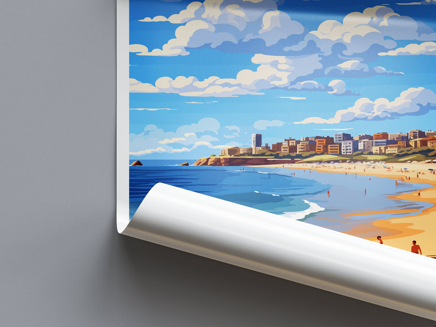 Bondi Beach Travel Print Wall Art Bondi Beach Wall Hanging Home Décor Bondi Beach Gift Art Lovers Wall Art Australia Poster Deco Gift