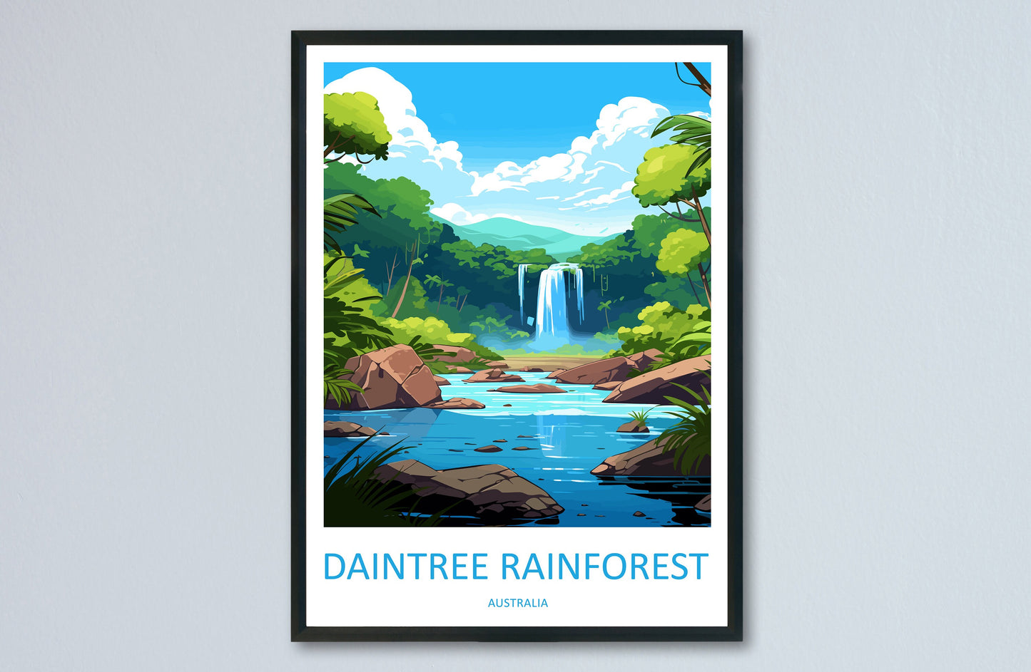 Daintree Rainforest Travel Print Wall Art Daintree Wall Hanging Home Décor Daintree Gift Art Lovers Wall Art Australia Poster Deco Gift