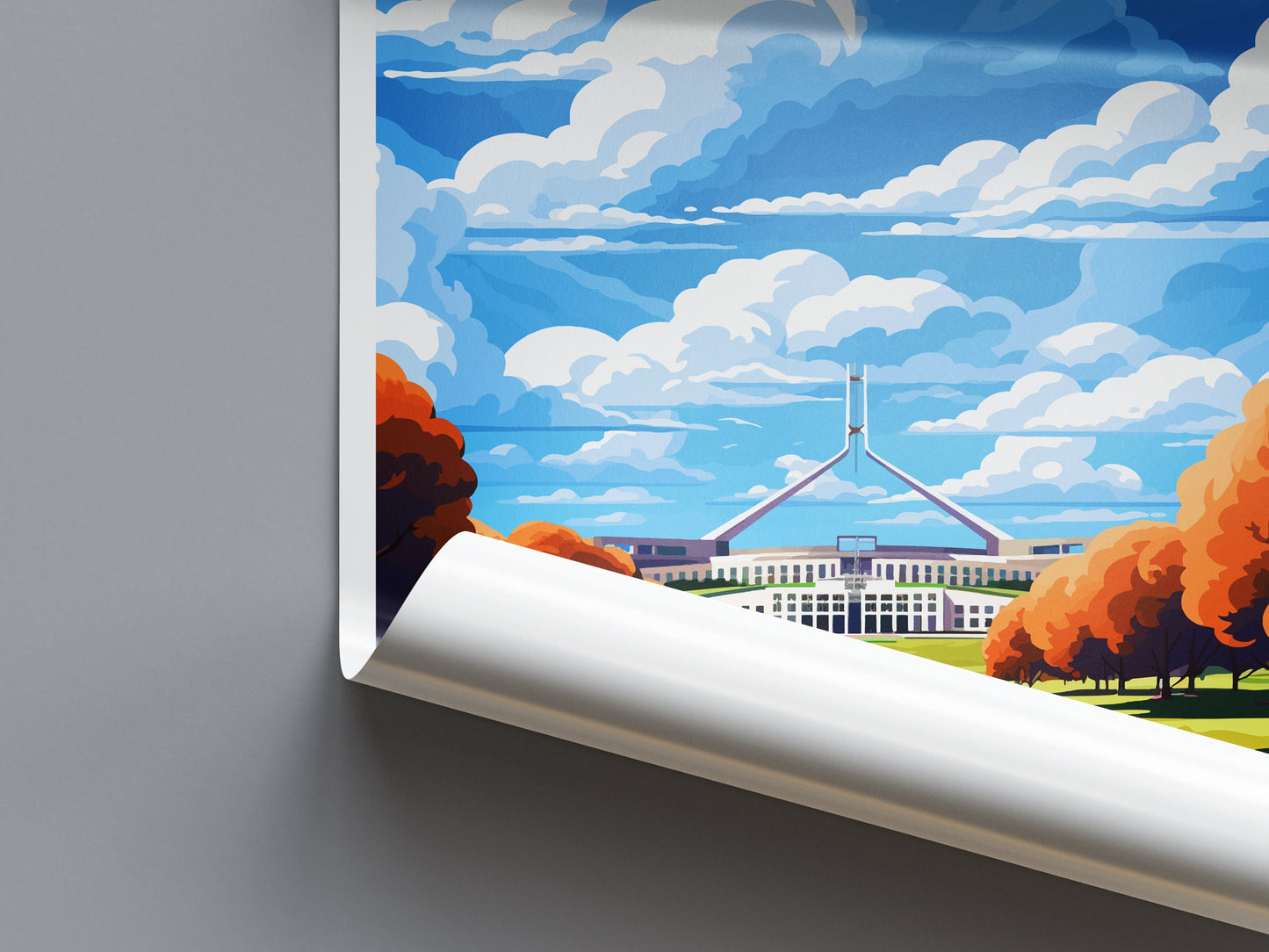 Canberra Travel Print Wall Art Canberra Wall Hanging Home Décor Canberra Gift Art Lovers Wall Art Australia Poster Art