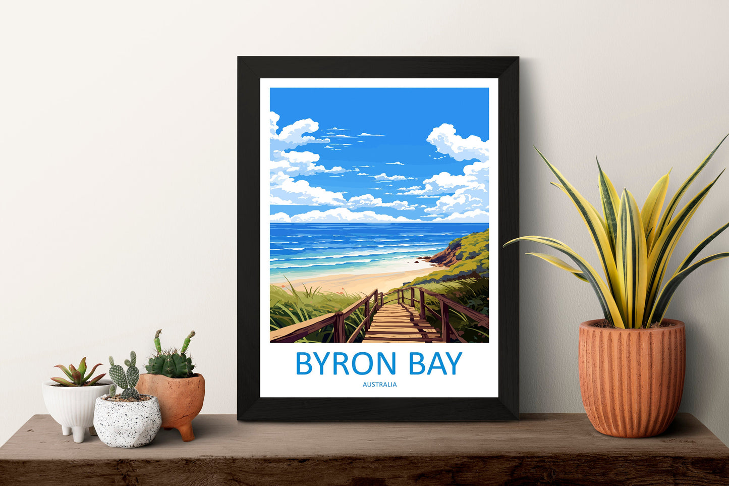 Byron Bay Travel Print Wall Art Byron Bay Wall Hanging Home Décor Byron Bay Gift Art Lovers Wall Art Australia Poster Art