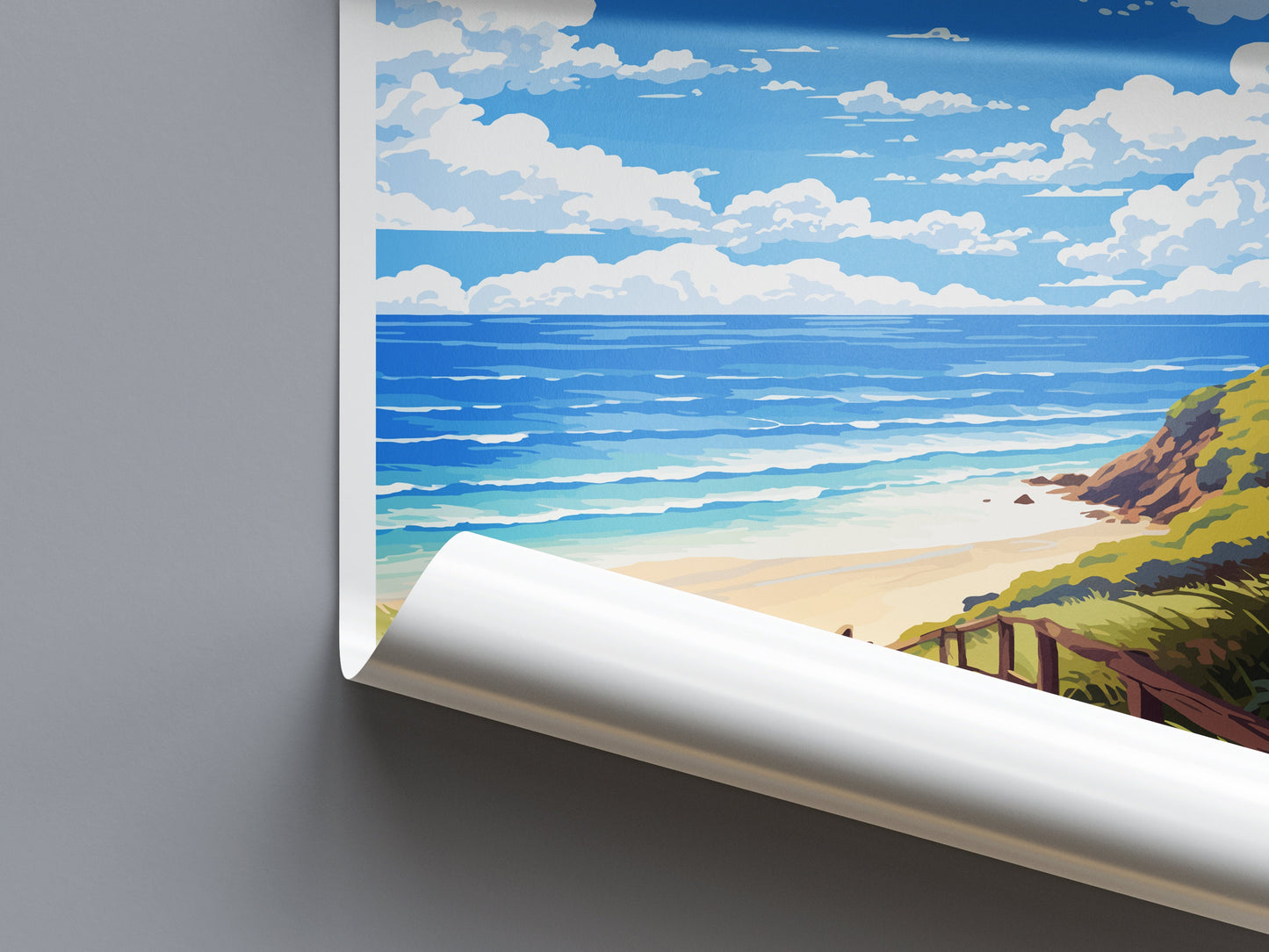 Byron Bay Travel Print Wall Art Byron Bay Wall Hanging Home Décor Byron Bay Gift Art Lovers Wall Art Australia Poster Art