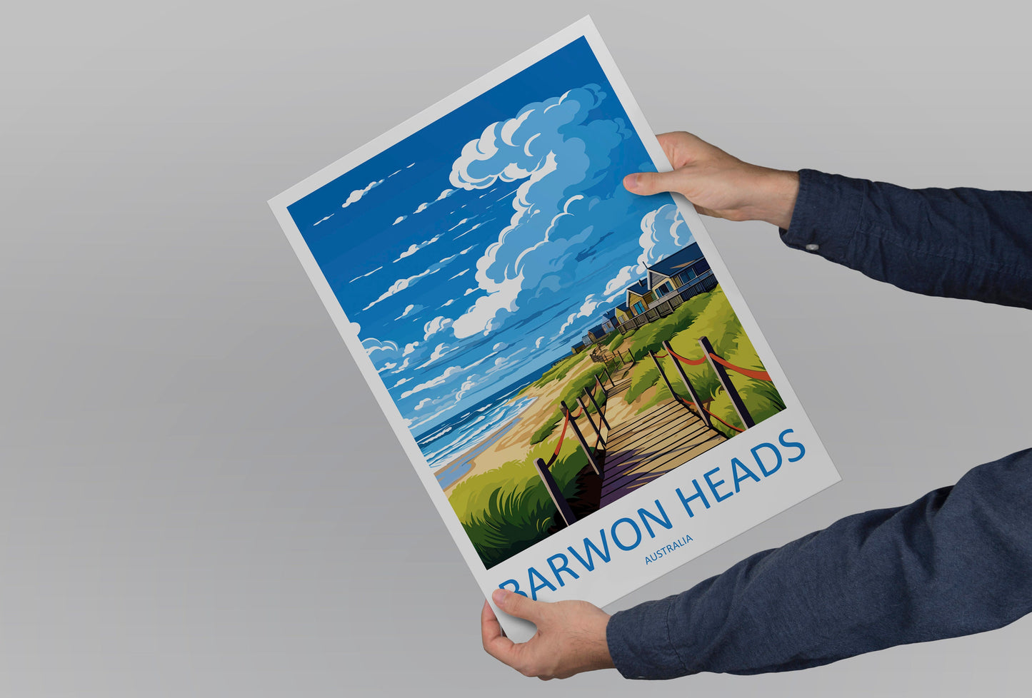 Barwon Heads Travel Print Wall Art Barwon Heads Wall Hanging Home Décor Barwon Heads Gift Art Lovers Wall Art Australia Poster Art