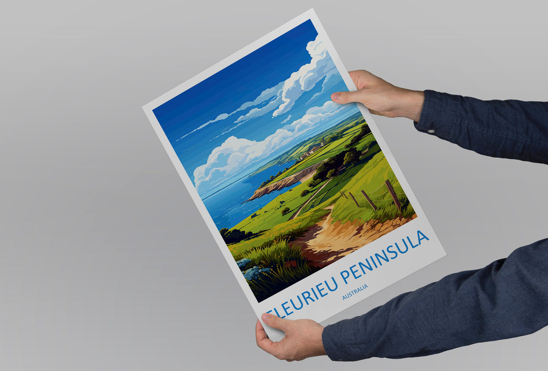 Fleurieu Peninsula Travel Print Wall Art Fleurieu Peninsula Wall Hanging Home Décor Fleurieu Peninsula Gift Art Lovers Wall Art Australia