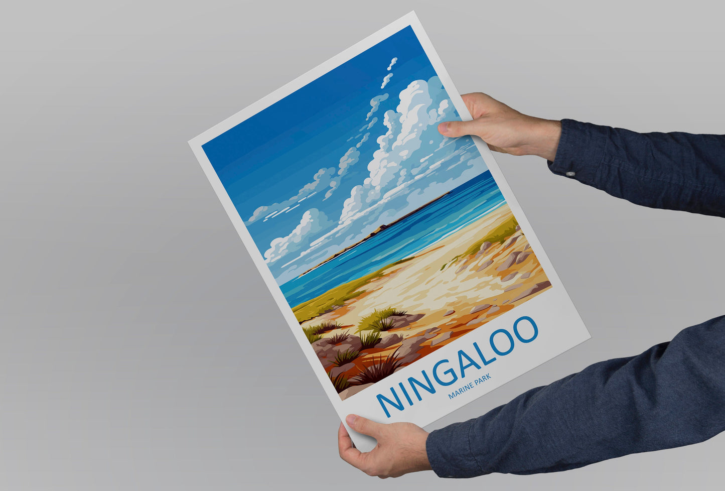 Ningaloo Marine Park Travel Print Wall Art Ningaloo Marine Park Wall Hanging Home Décor Ningaloo Marine Park Gift Art Lovers