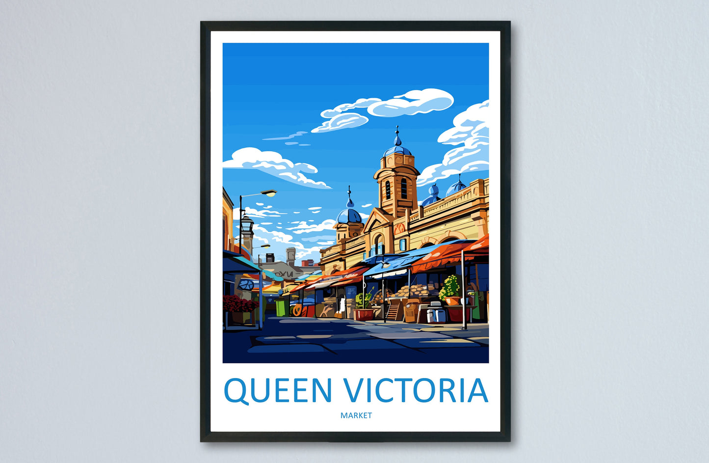 Queen Victoria Market Travel Print Wall Art Queen Victoria Market Wall Hanging Home Décor Queen Victoria Market Gift Art Lovers