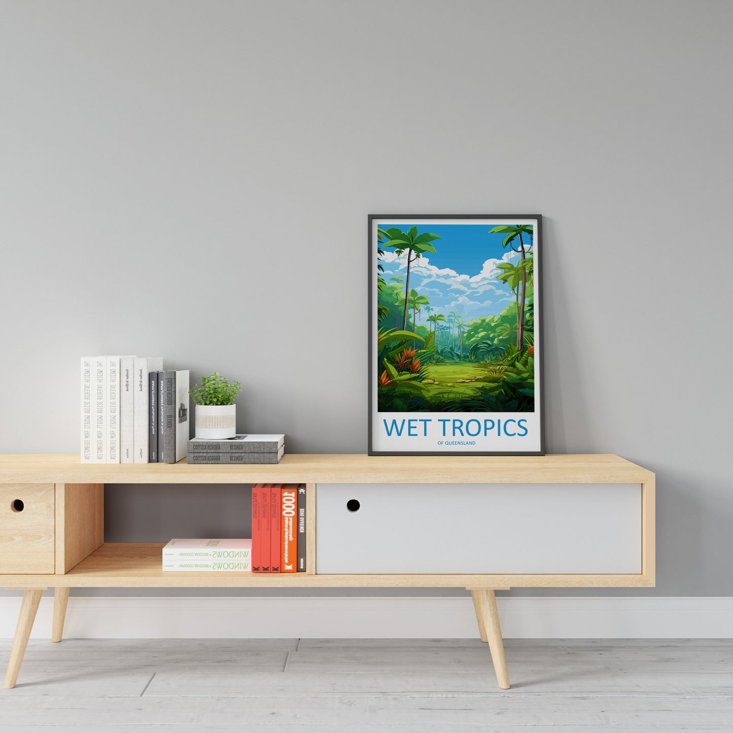 Wet Tropics Of Queensland Travel Print Wall Art Wet Tropics Of Queensland Wall Hanging Home Décor Wet Tropics Of Queensland Gift Art Lovers