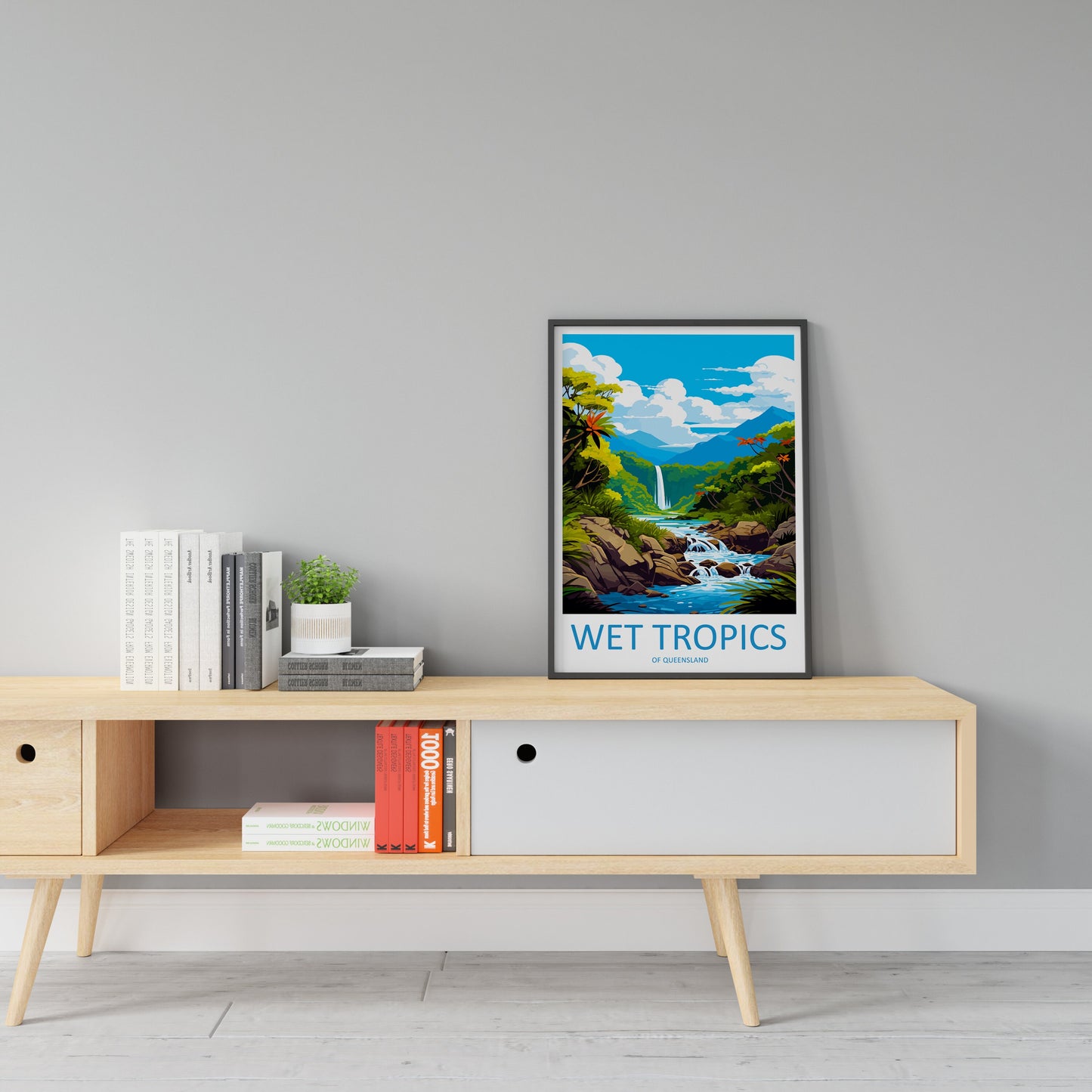 Wet Tropics Of Queensland Travel Print Wall Art Wet Tropics Of Queensland Wall Hanging Home Décor Wet Tropics Of Queensland Gift Art Lovers