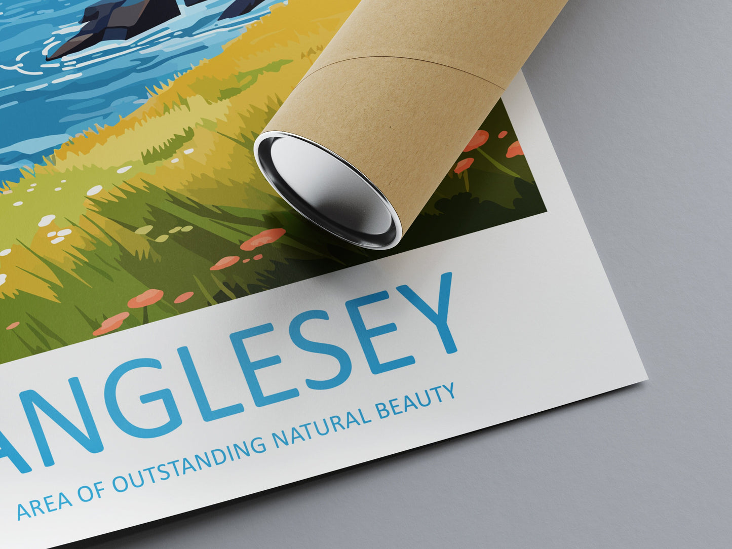 Anglesey Travel Print Wall Art Anglesey Wall Hanging Home Decor Anglesey Gift Art Lovers Wall Art AONB Wall Print AONB Travel Poster