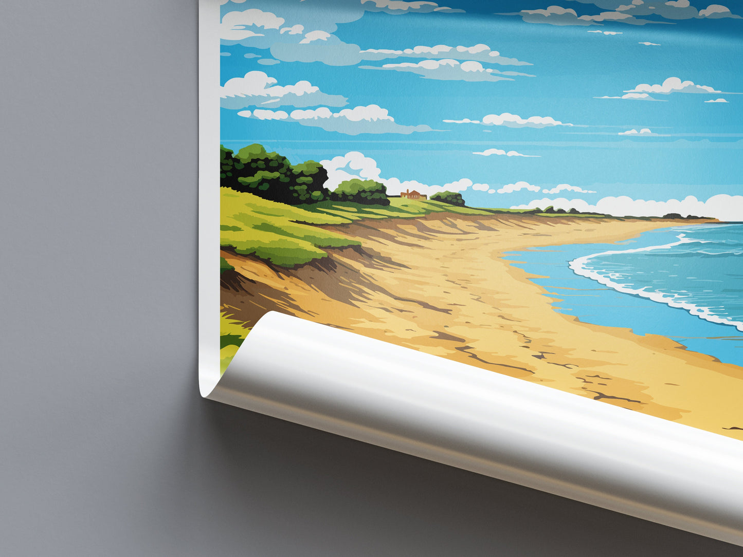 Norfolk Coast Travel Print Wall Art Norfolk Coast Wall Hanging Home Decor Norfolk Coast Gift Art Lovers Wall Art AONB Print Travel Poster