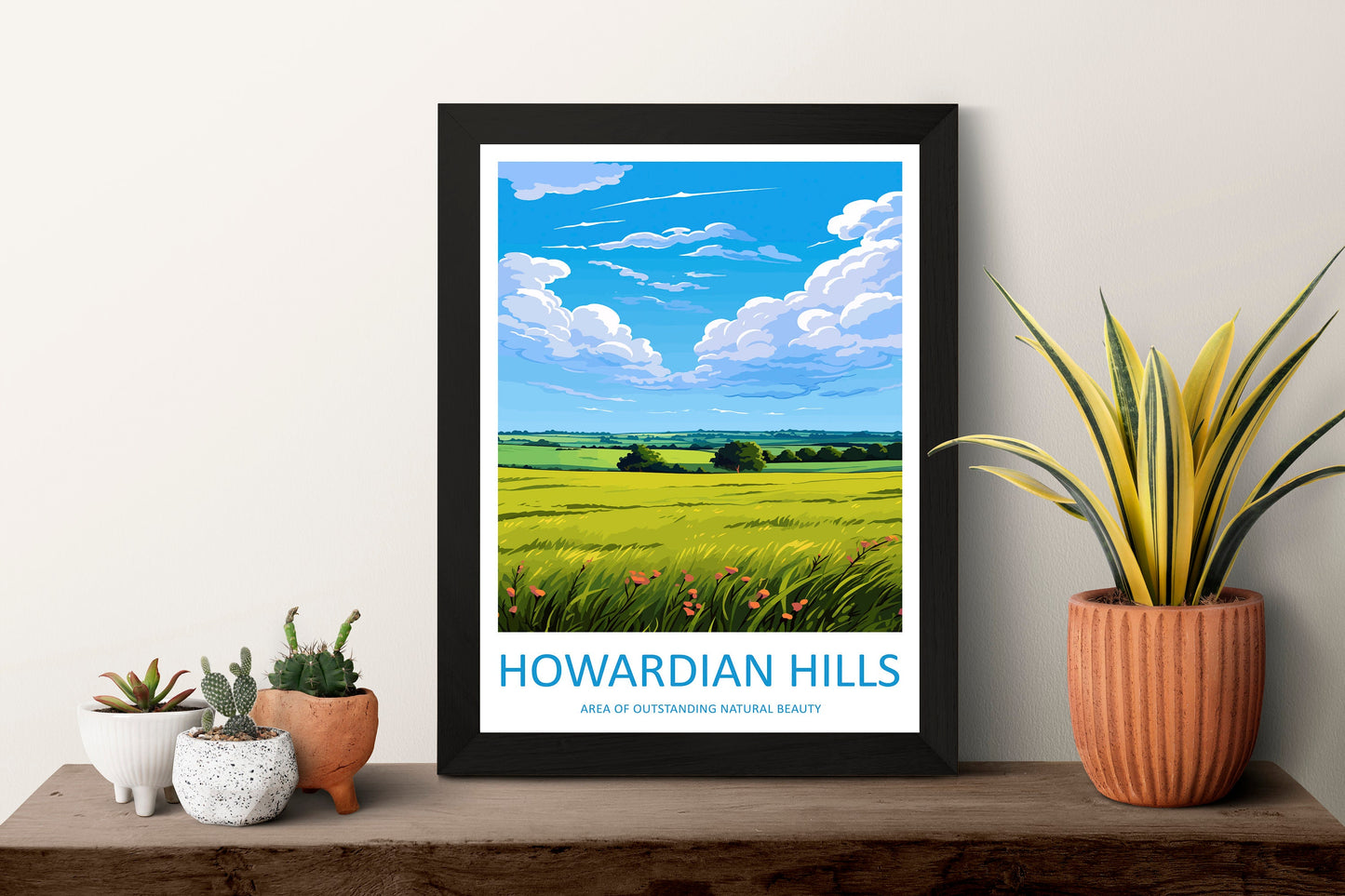 Howardian Hills Travel Print Wall Art Howardian Hills Wall Hanging Home Decor Howardian Hills Gift Art Lovers Wall Art AONB Print